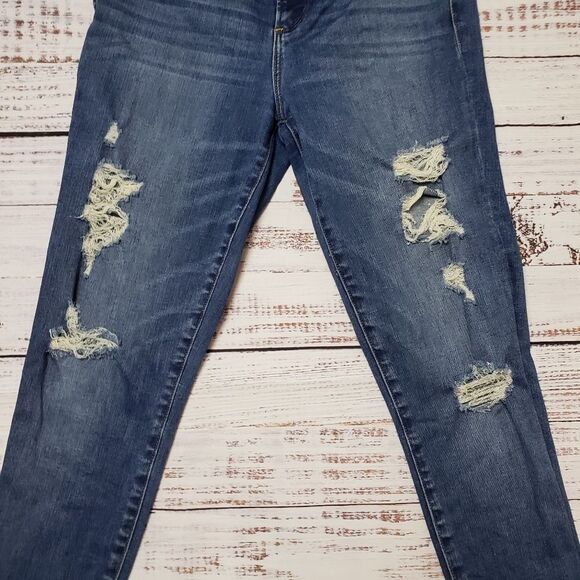Abercrombie & Fitch Simone High Rise Super Skinny Distressing distressed Size 29 - Picture 10 of 10